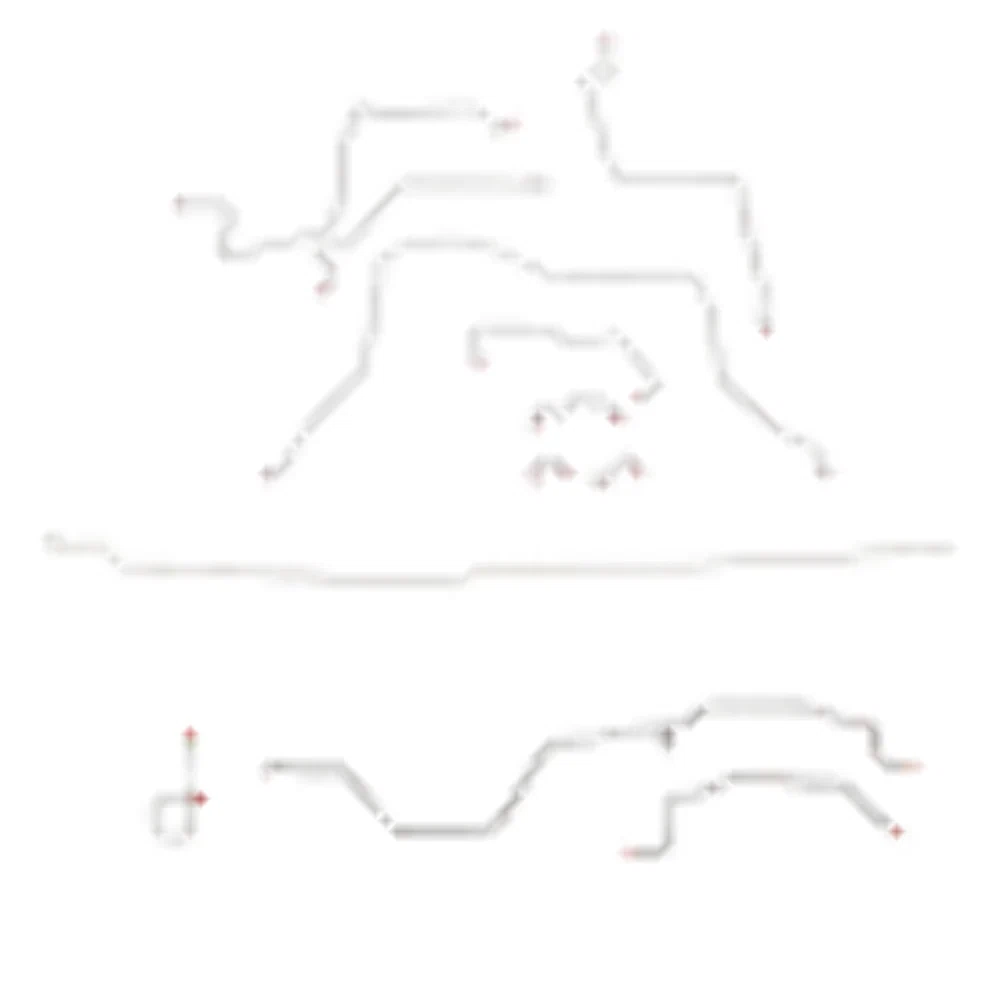 95-97 Dodge Ram 2500 Brake Line Kit 4WD Ext Cab_Long Bed AWABS Manual Trans